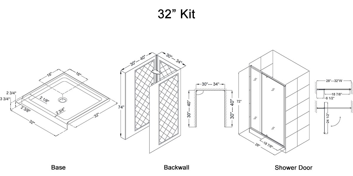 36" Kit - Dimensions 36" Kit - Dimensions