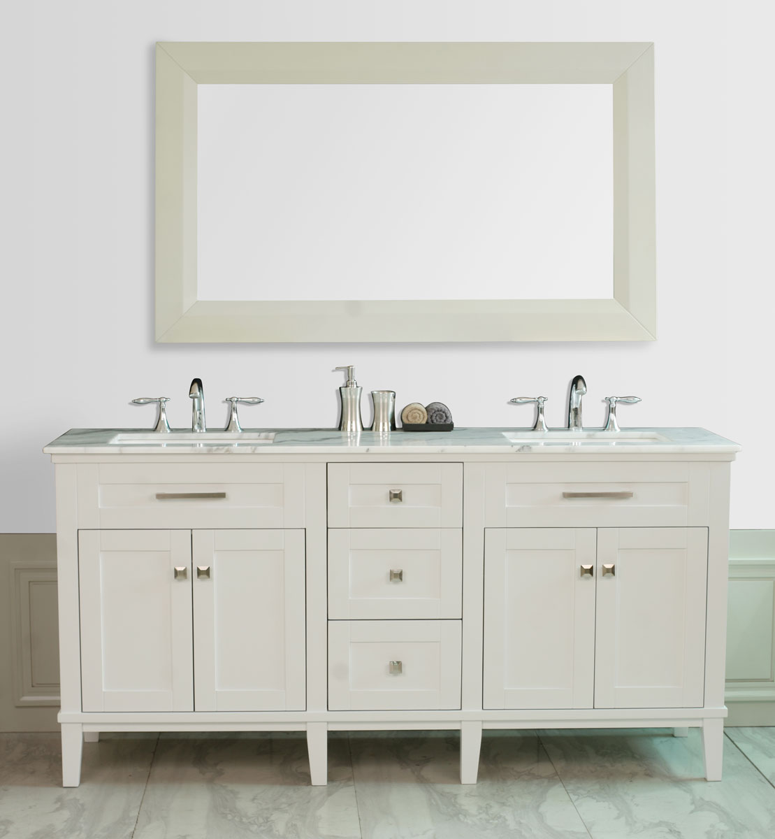 72" Christine Double Sink Vanity with included mirror 72" Christine Double Sink Vanity with included mirror
