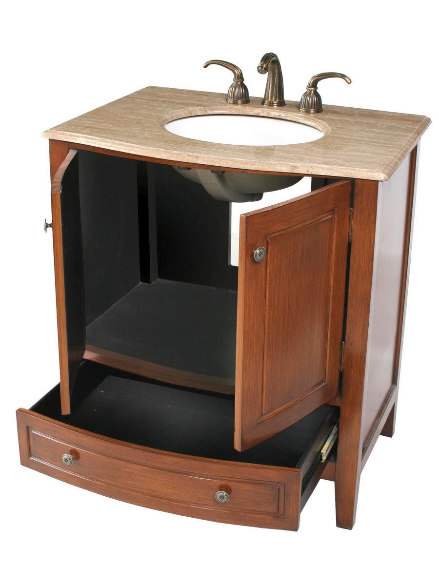 Double-door cabinet with pull-out drawer Double-door cabinet with pull-out drawer