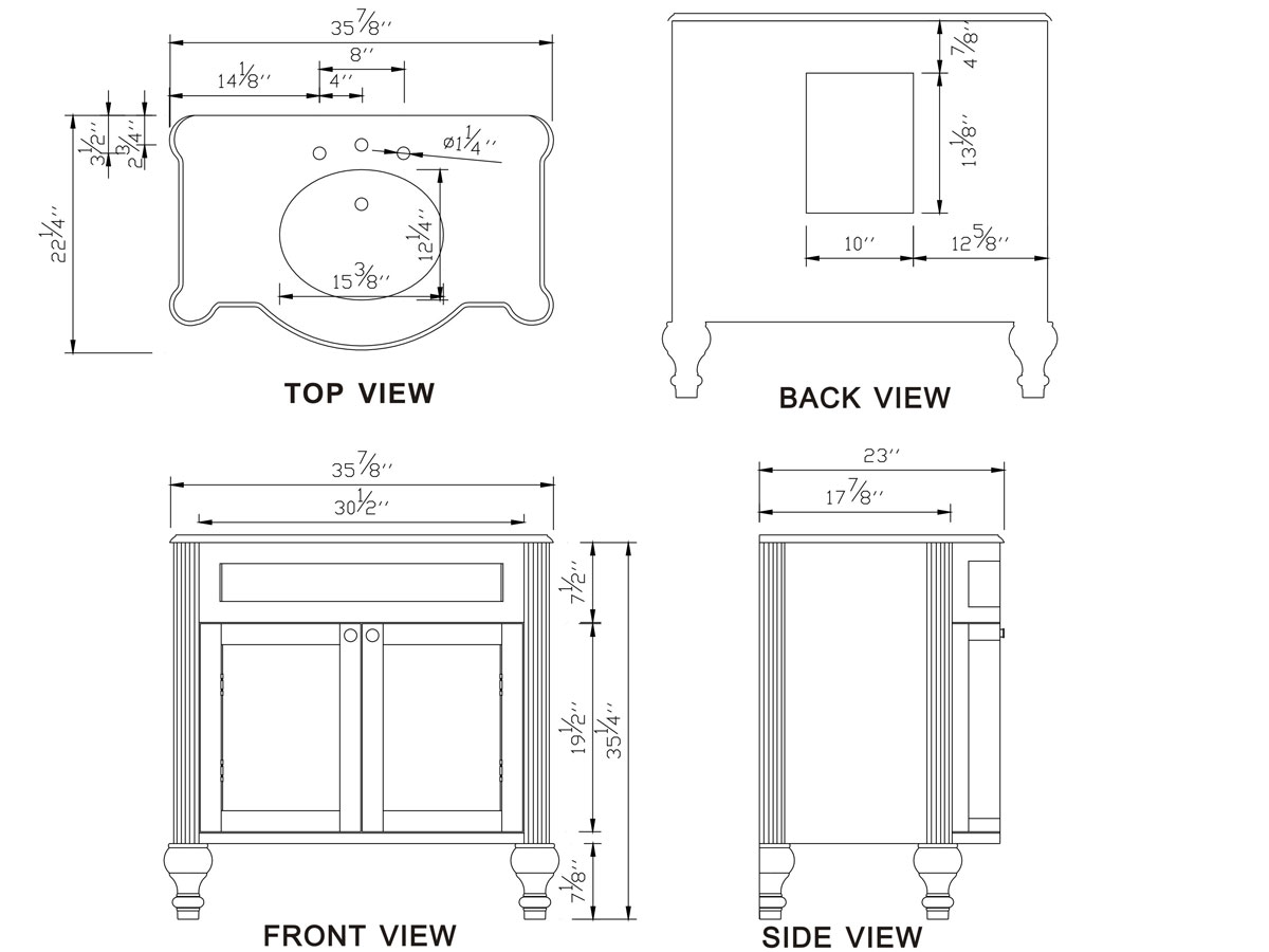 36 Taylor Single Bath Vanity  Bathgems com