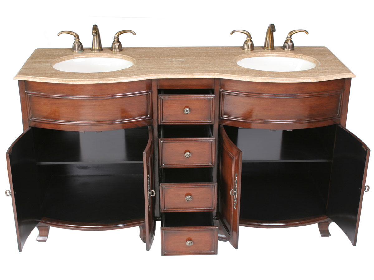 Two Double-Door Cabinets and Four Functional Drawers Two Double-Door Cabinets and Four Functional Drawers