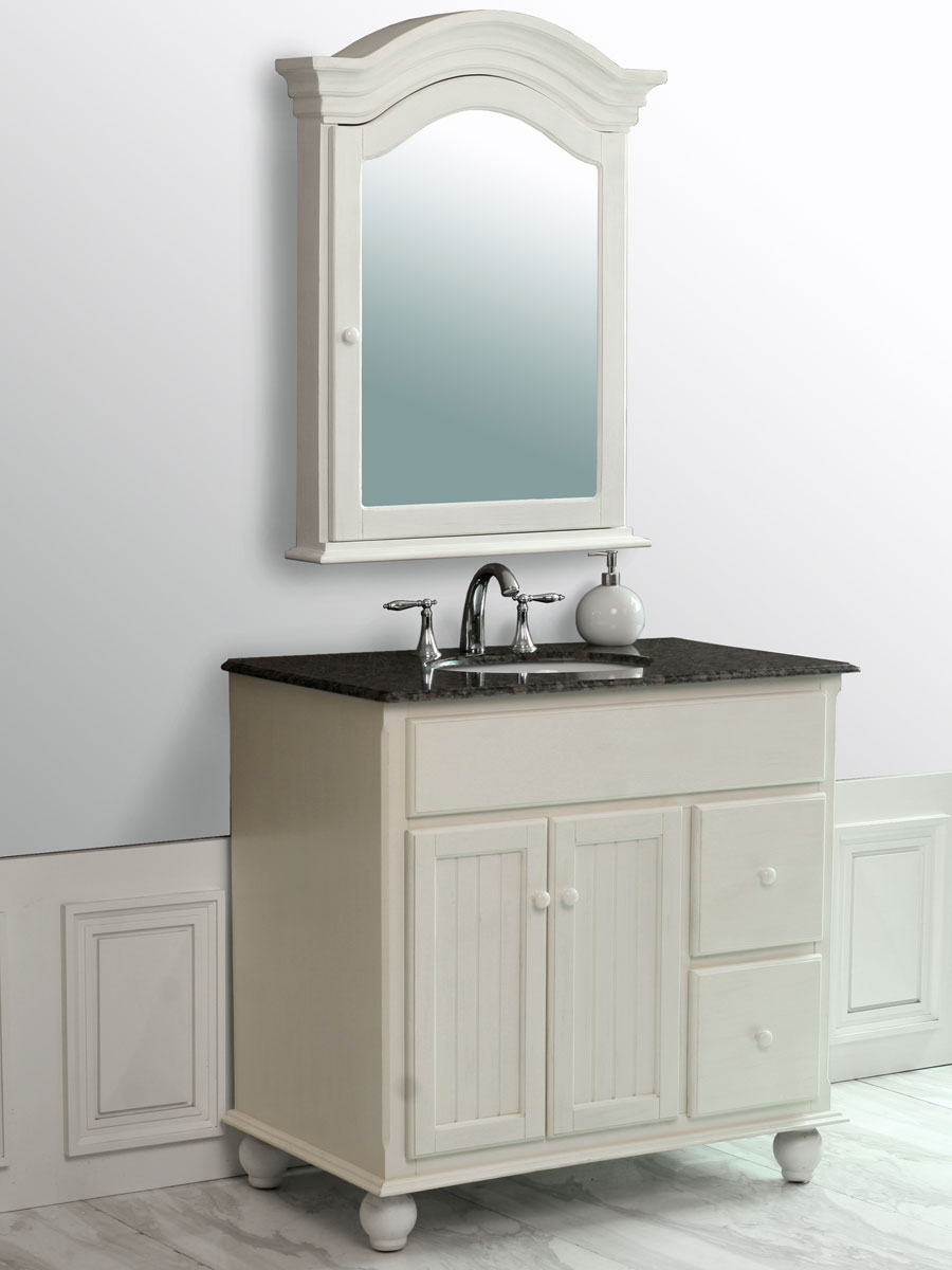 36" Snow White Single Bath Vanity 36" Snow White Single Bath Vanity