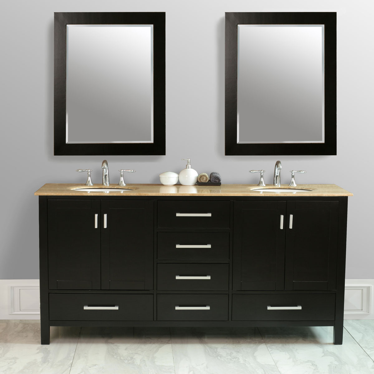 72" Malibu Double Vanity with included mirrors 72" Malibu Double Vanity with included mirrors