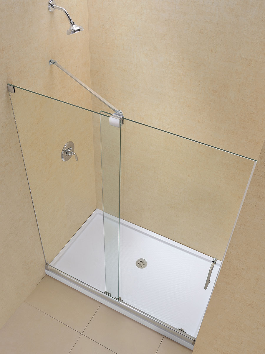Dreamline Mirage Frameless Sliding Shower Door And Slimline 36 By