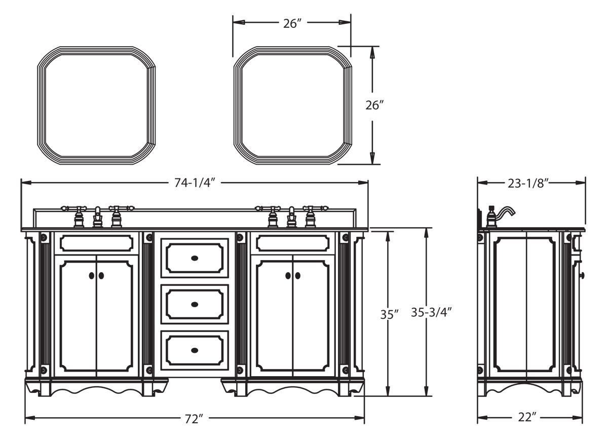 Vanity Dimensions Vanity Dimensions