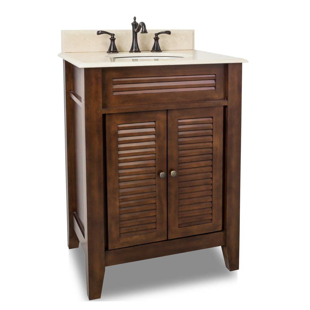 26.5" Wolford Single Bath Vanity With Cream Marble Top 26.5" Wolford Single Bath Vanity With Cream Marble Top