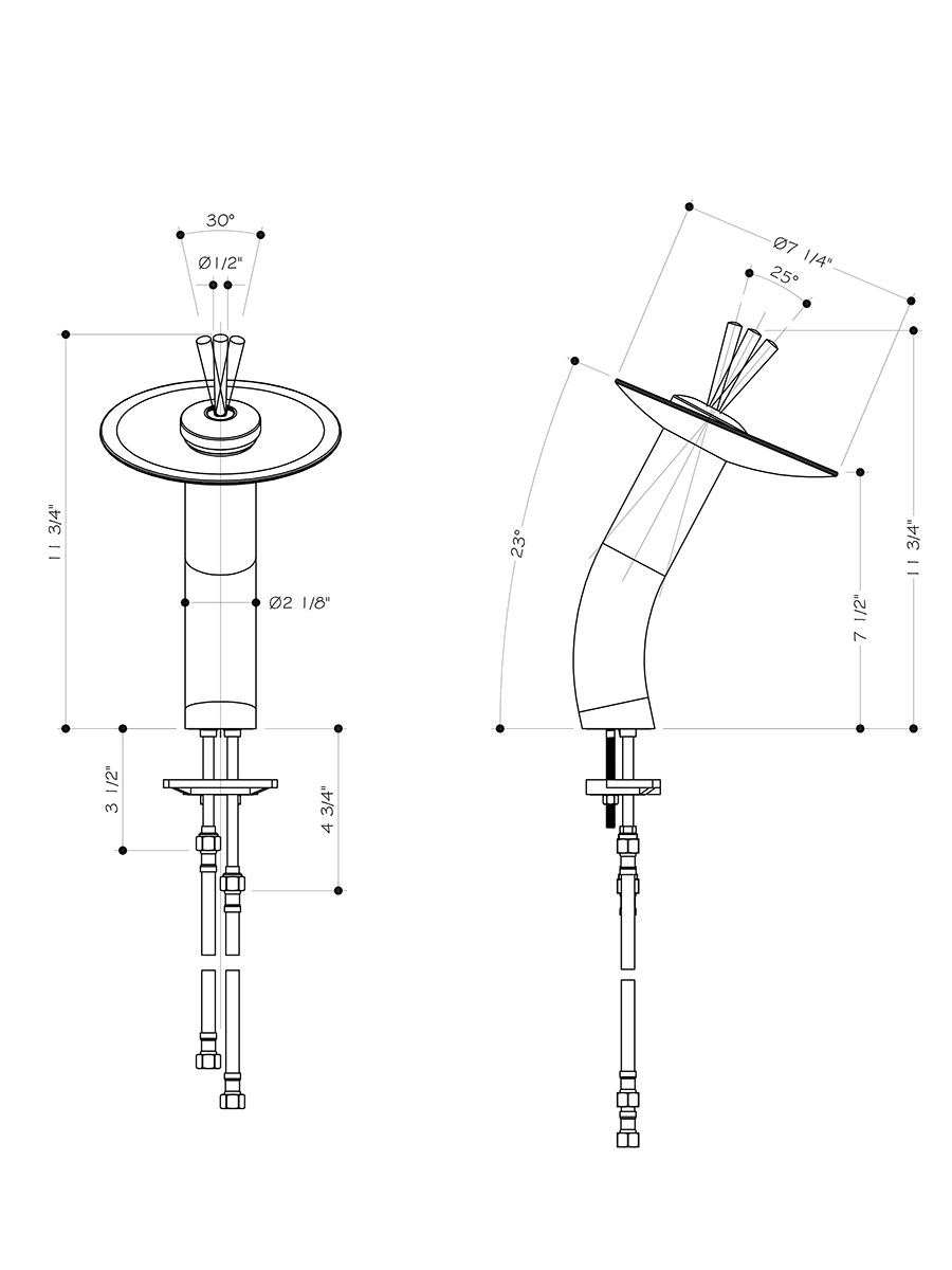 Dimensions of Waterfall Faucet Dimensions of Waterfall Faucet
