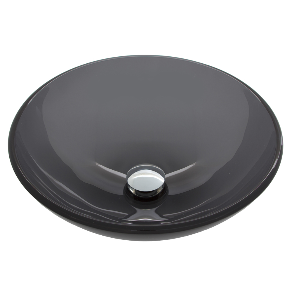 Sheer Black Glass Vessel Sink Sheer Black Glass Vessel Sink