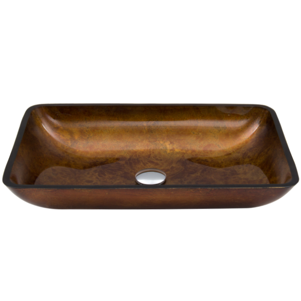 Rectangular Russet Vessel Sink Rectangular Russet Vessel Sink