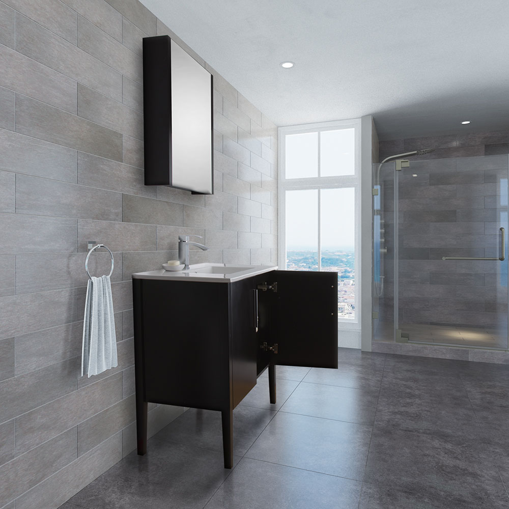 Double-Door Cabinet With Concealed Drawer And Shelf Double-Door Cabinet With Concealed Drawer And Shelf