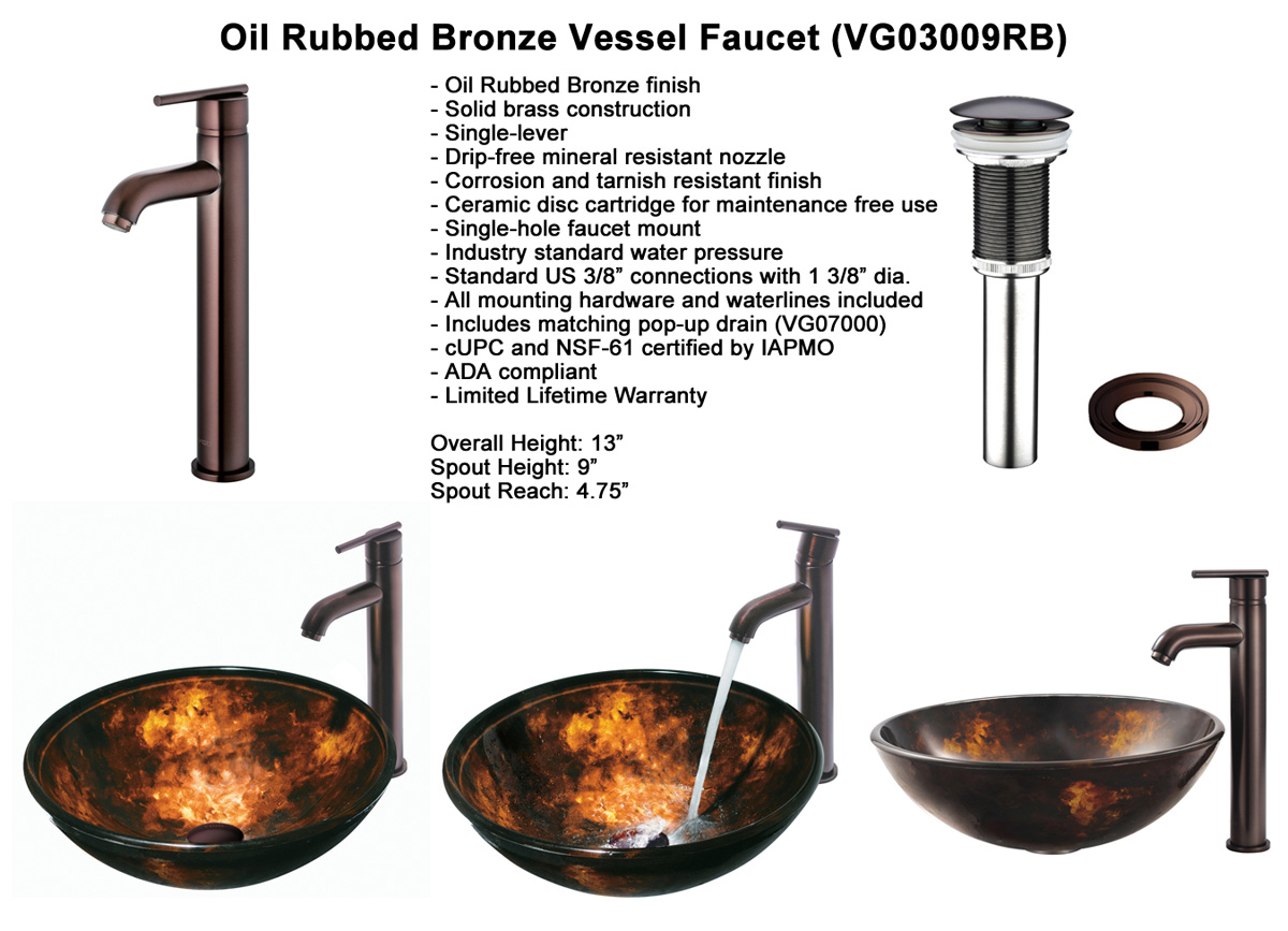 Waterfall Faucet 3: Oil-Rubbed Bronze Vessel Faucet (VGT101) Waterfall Faucet 3: Oil-Rubbed Bronze Vessel Faucet (VGT101)