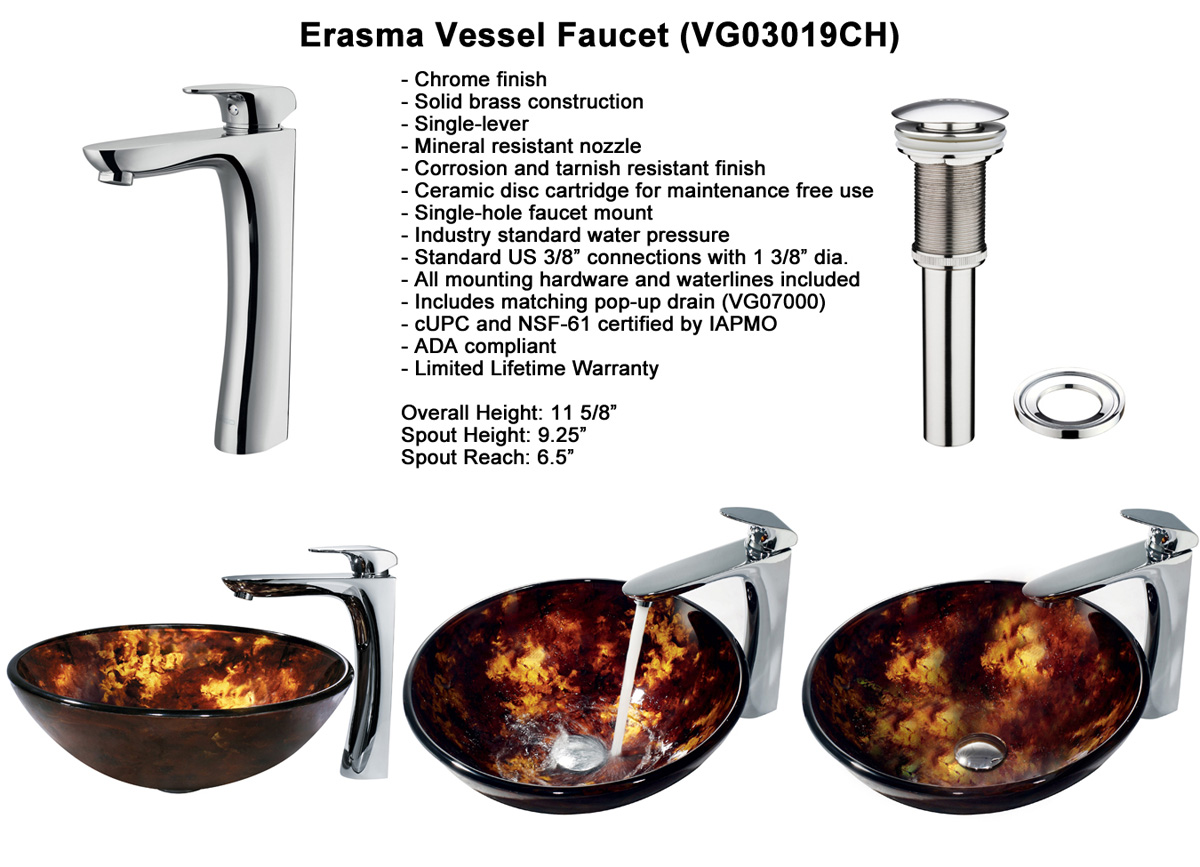 Faucet Option 4: Erasma Vessel Faucet (VGT143) Faucet Option 4: Erasma Vessel Faucet (VGT143)