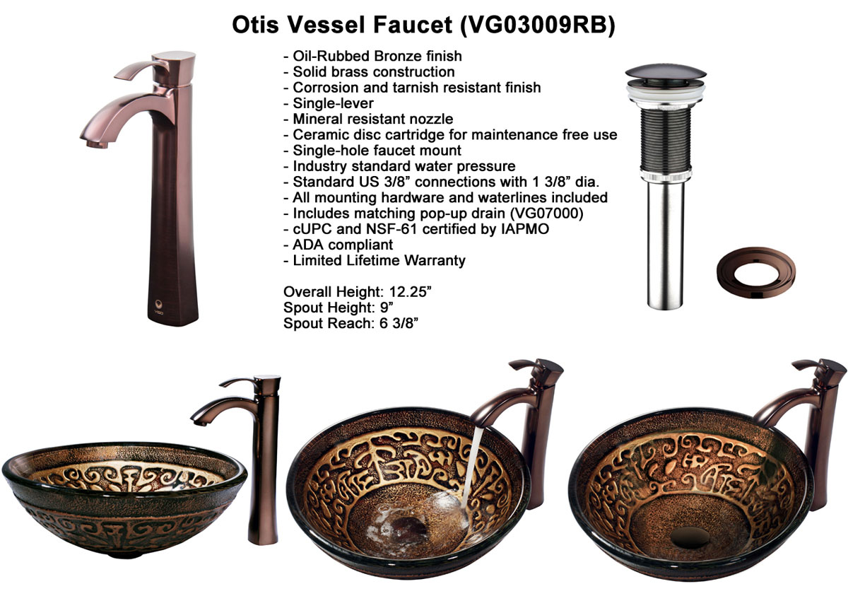Faucet Option 5: Otis Vessel Faucet (VGT150) Faucet Option 5: Otis Vessel Faucet (VGT150)