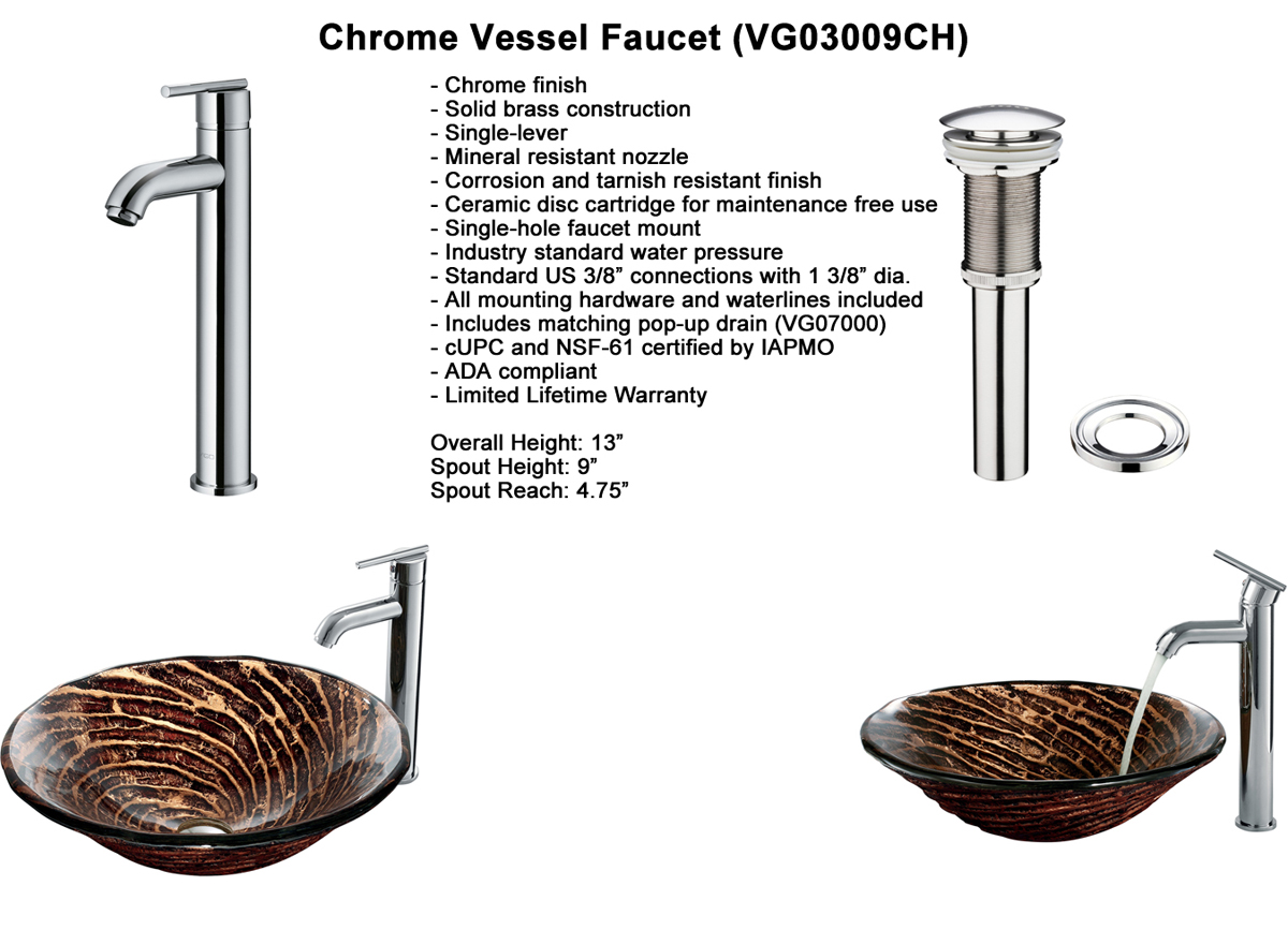 Faucet Option 5: Oil-Rubbed Bronze Vessel Faucet (VGT168) Faucet Option 5: Oil-Rubbed Bronze Vessel Faucet (VGT168)