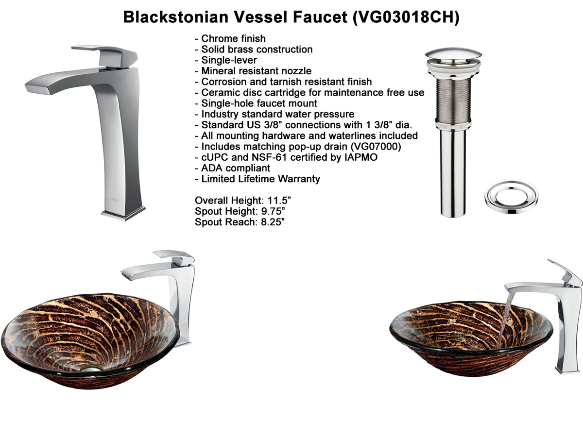 Faucet Option 7: Erasma Vessel Faucet (VGT188) Faucet Option 7: Erasma Vessel Faucet (VGT188)