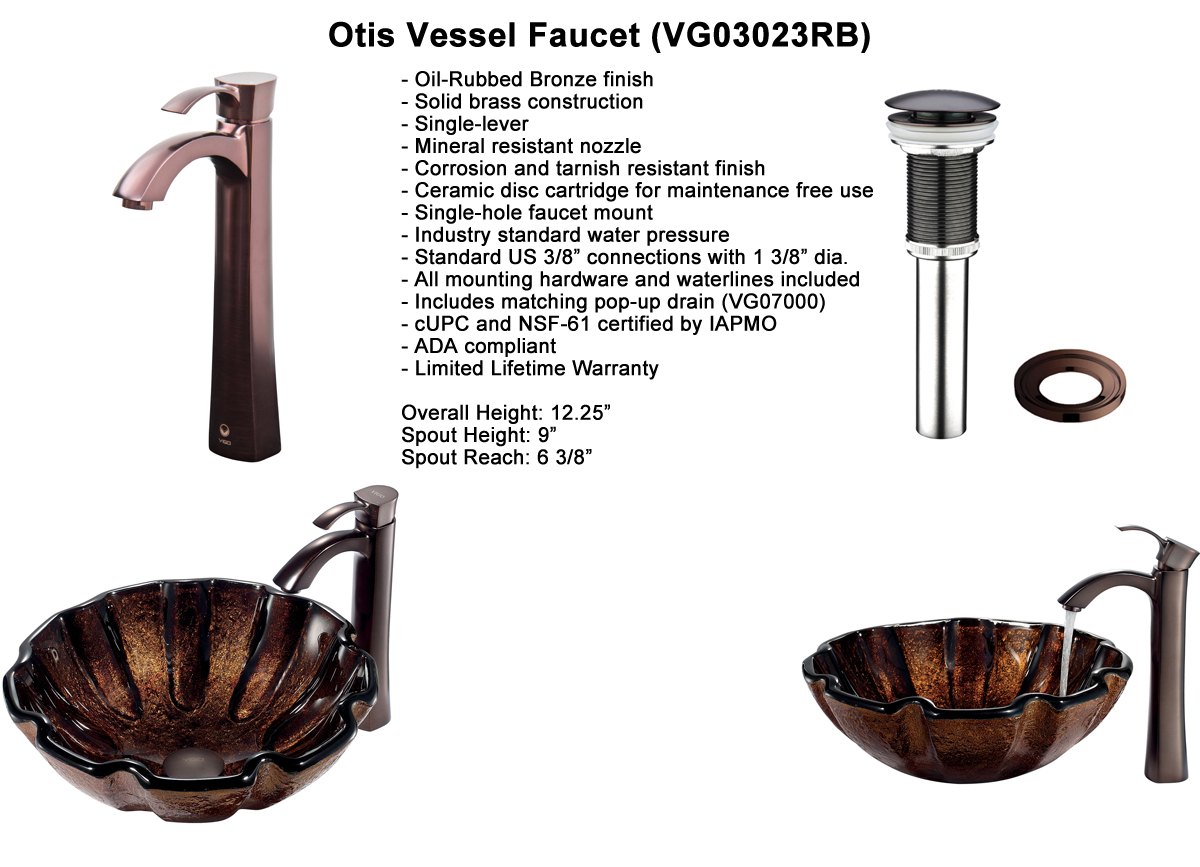 Faucet Set 8: Otis Vessel Faucet (VGT195) Faucet Set 8: Otis Vessel Faucet (VGT195)