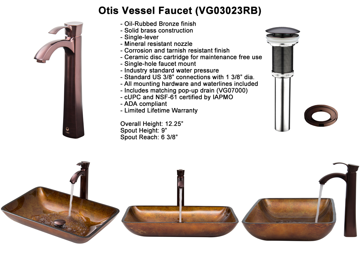 Faucet Set 3 - Vessel Faucet in Oil-Rubbed Bronze (VGT300) Faucet Set 3 - Vessel Faucet in Oil-Rubbed Bronze (VGT300)