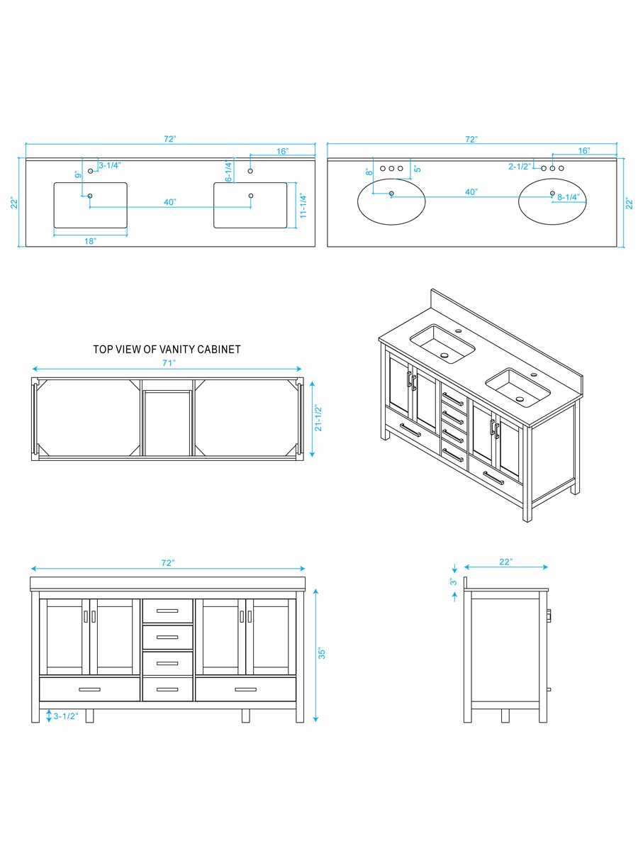 Double Sink Vanity Dimensions Bruin Blog