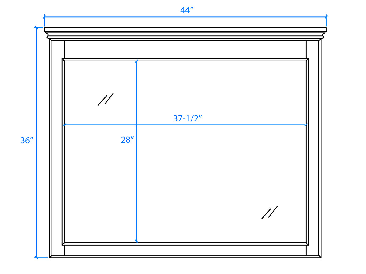 Small Mirror - Dimensions Small Mirror - Dimensions