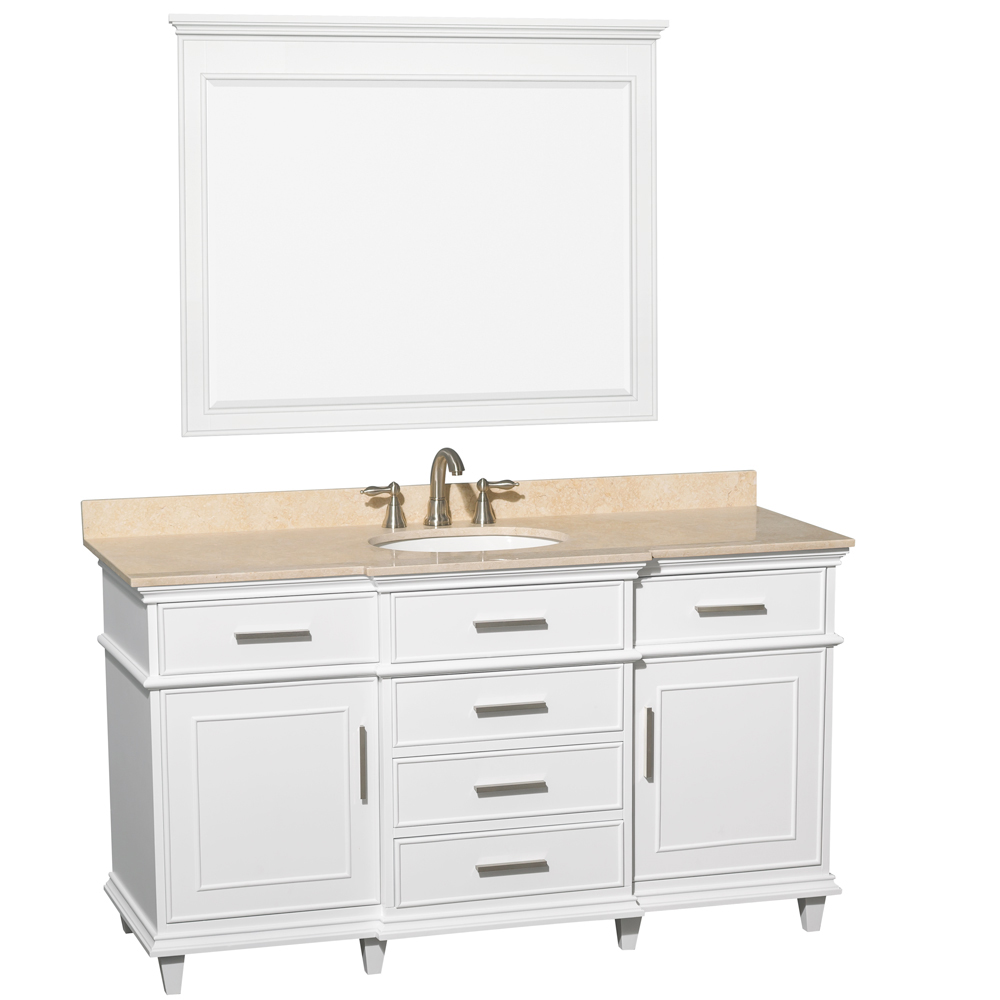 Cream Marble Top - Shown With Small Mirror Cream Marble Top - Shown With Small Mirror