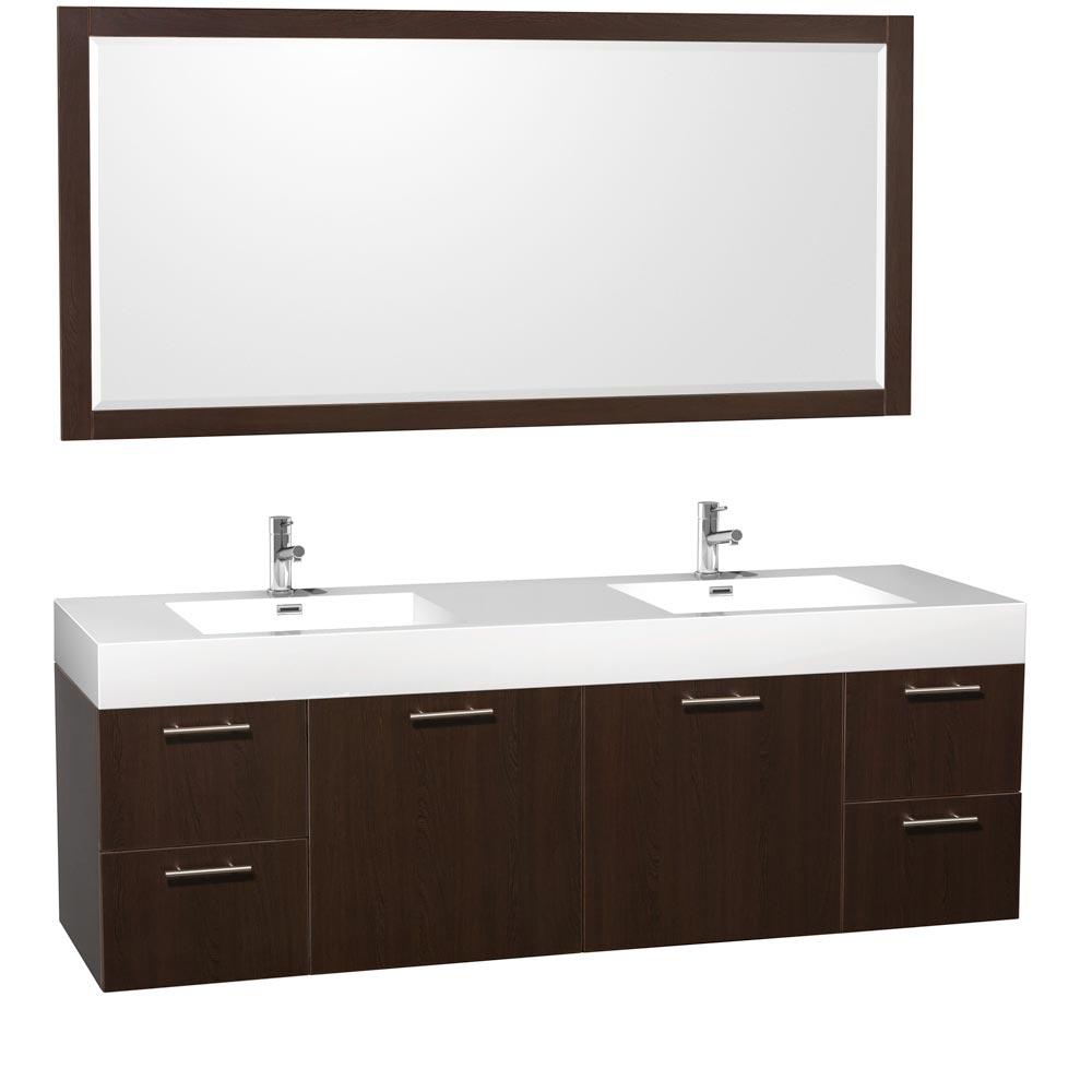 72" Amare Double Sink Vanity - Espresso 72" Amare Double Sink Vanity - Espresso