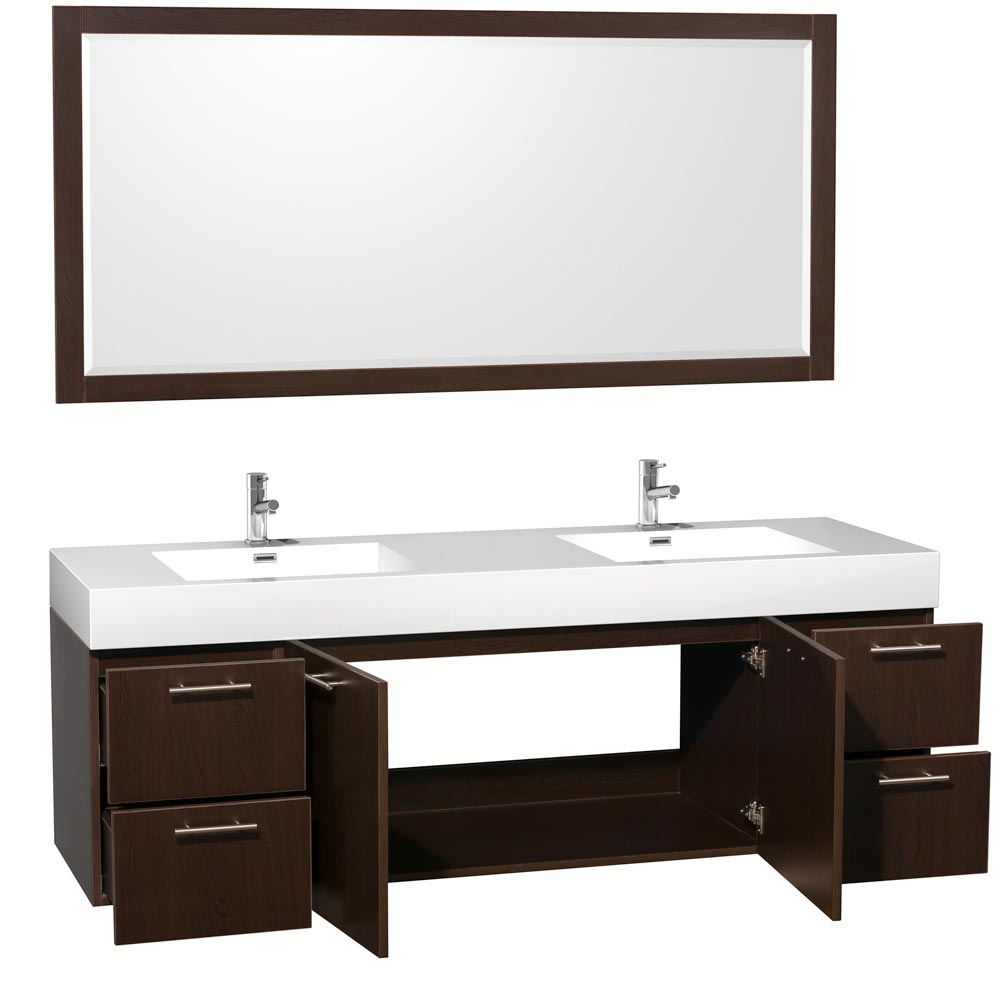 72" Amare Double Sink Vanity - Espresso 72" Amare Double Sink Vanity - Espresso