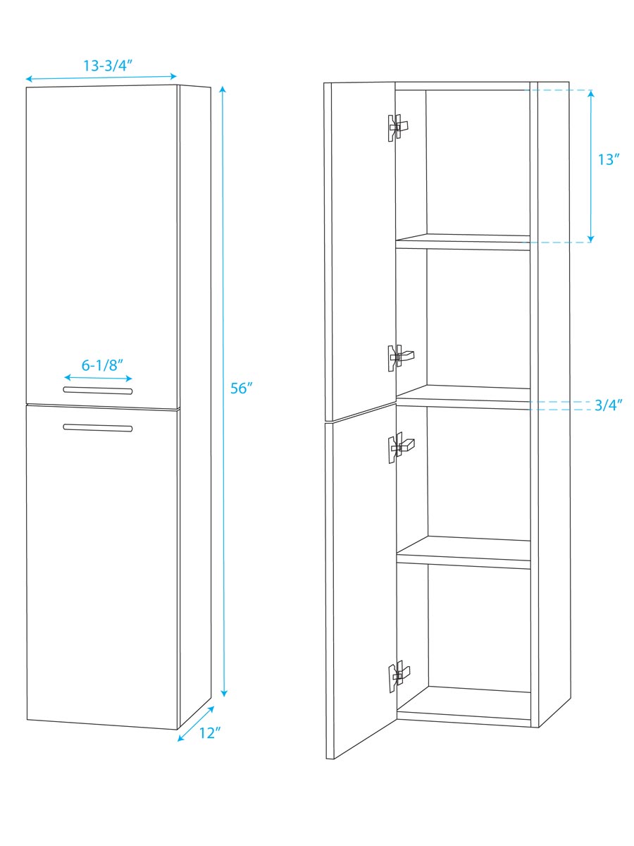 Optional Wall Cabinet - Dimensions Optional Wall Cabinet - Dimensions