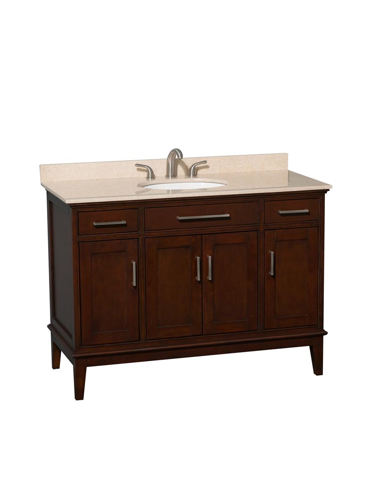 Ivory Marble Top with Round Sink