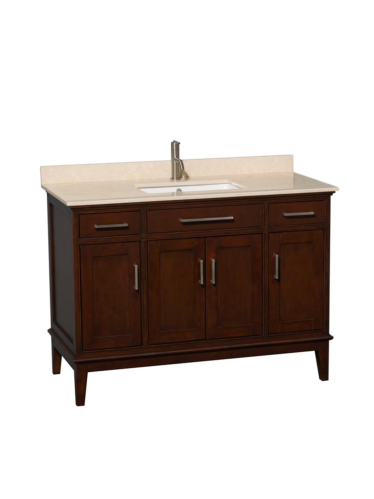 Ivory Marble Top with Square Sink