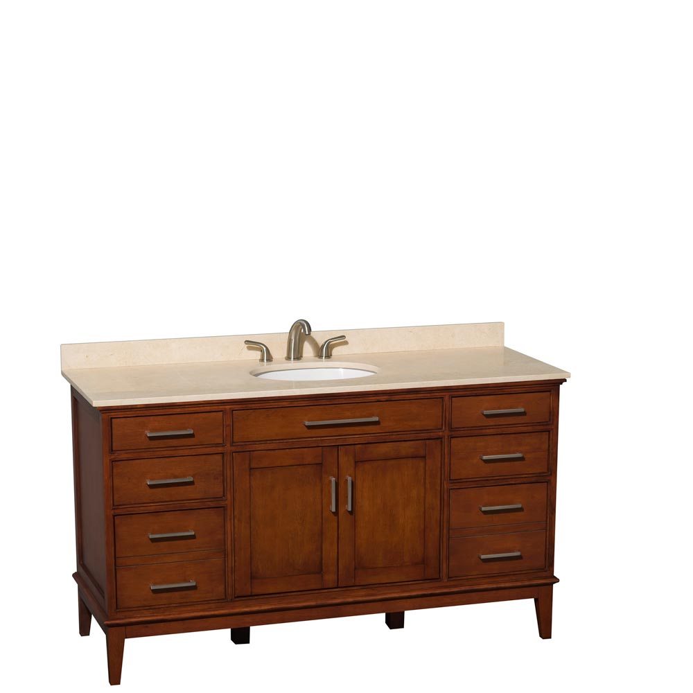 Ivory Marble Top with Round Sink