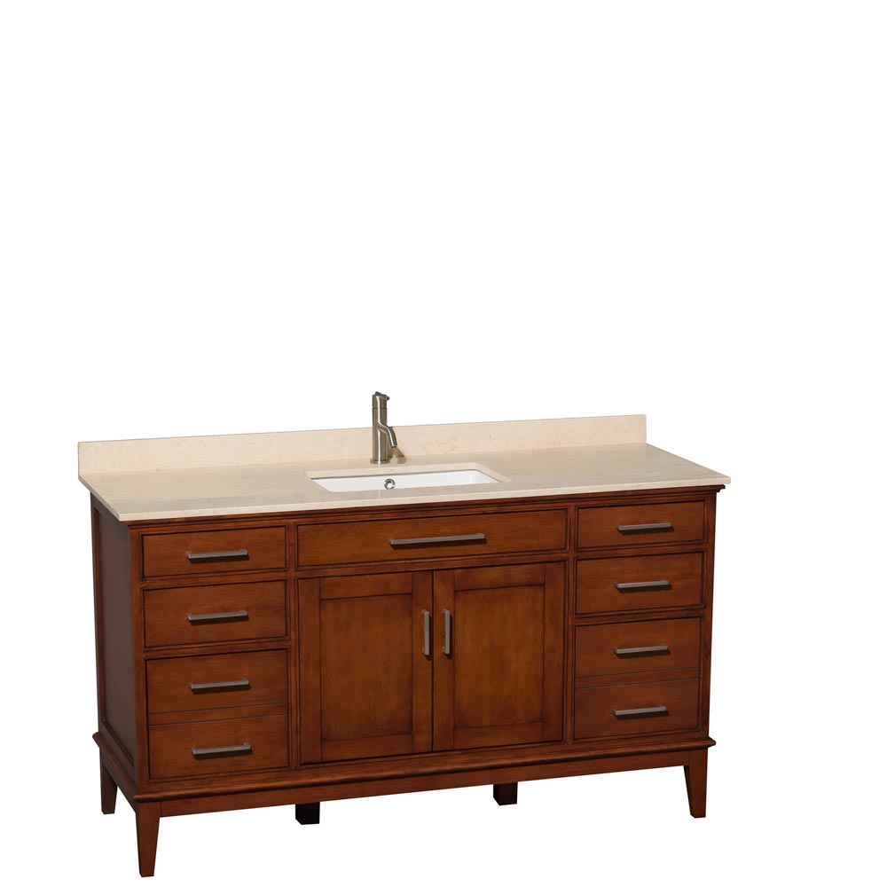 Ivory Marble Top with Square Sink