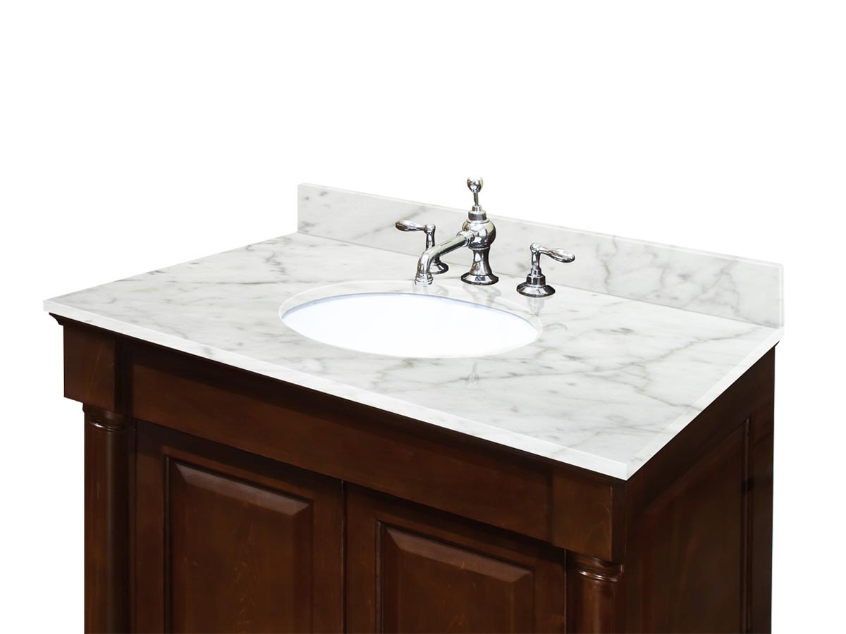 Optional Carrera White marble top Optional Carrera White marble top