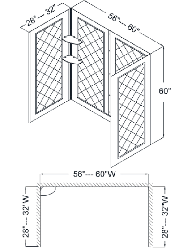 Chesapeake Bay Tub Backwall - Dimensions Chesapeake Bay Tub Backwall - Dimensions