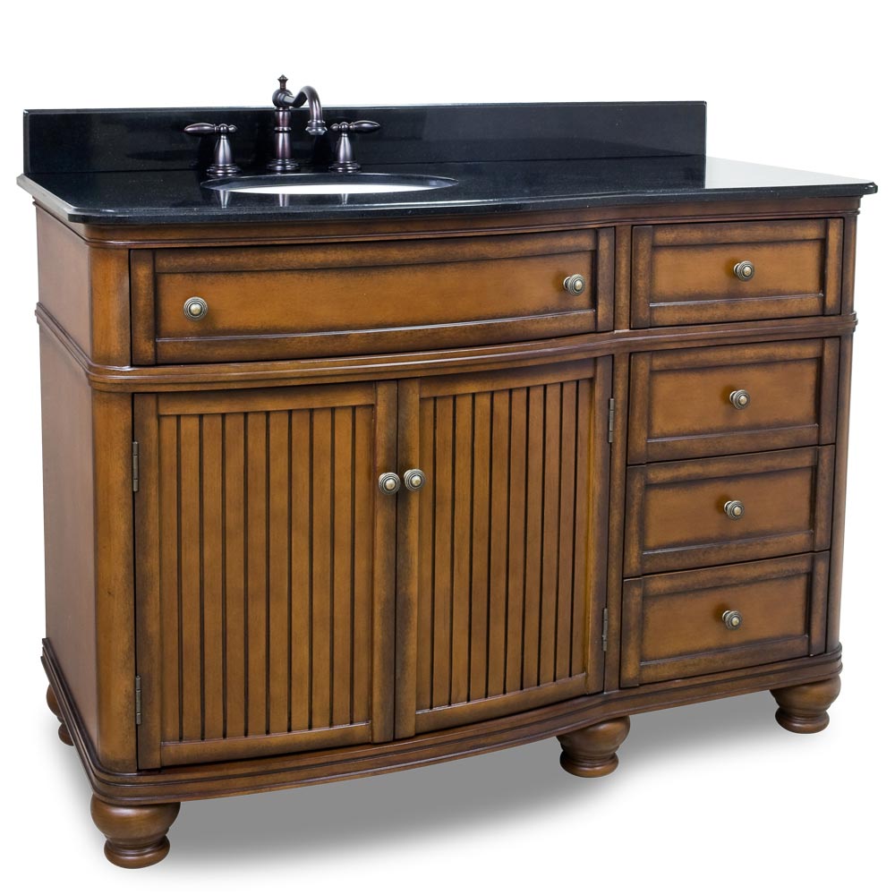 48" El Cajon Single Bath Vanity With Black Granite Top 48" El Cajon Single Bath Vanity With Black Granite Top