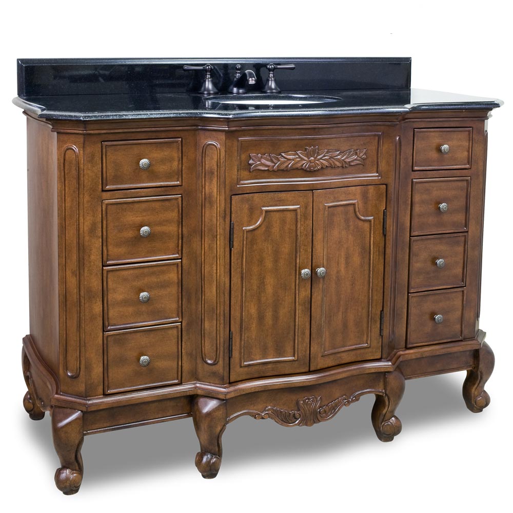 48" Mission Bay Single Vanity With Black Granite Top 48" Mission Bay Single Vanity With Black Granite Top