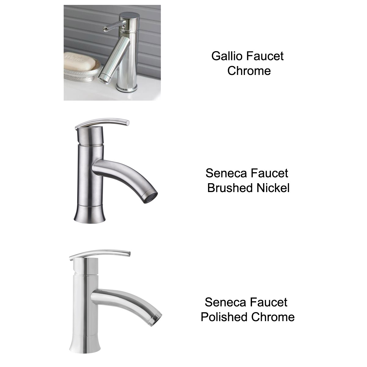 Optional Faucets Optional Faucets