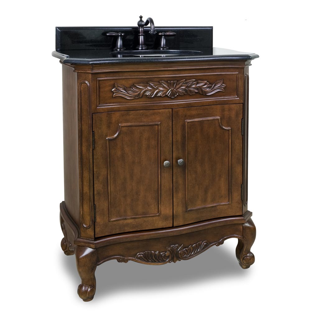 30.5" Pacifica Single Bath Vanity With Black Granite Top 30.5" Pacifica Single Bath Vanity With Black Granite Top