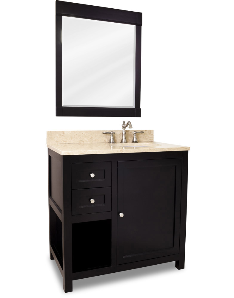Espresso Mirror and Vanity Espresso Mirror and Vanity