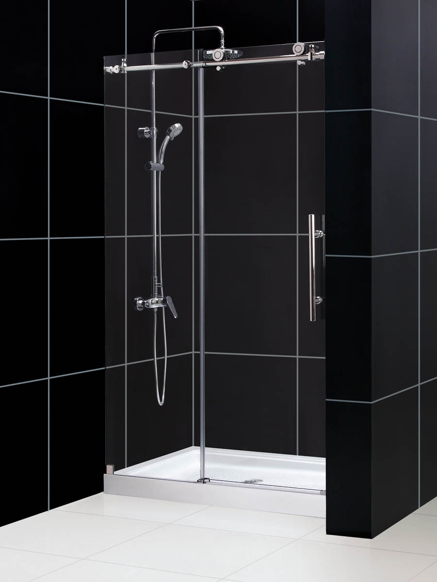 Zurich Deluxe Sliding Shower Door - shower base not included Zurich Deluxe Sliding Shower Door - shower base not included