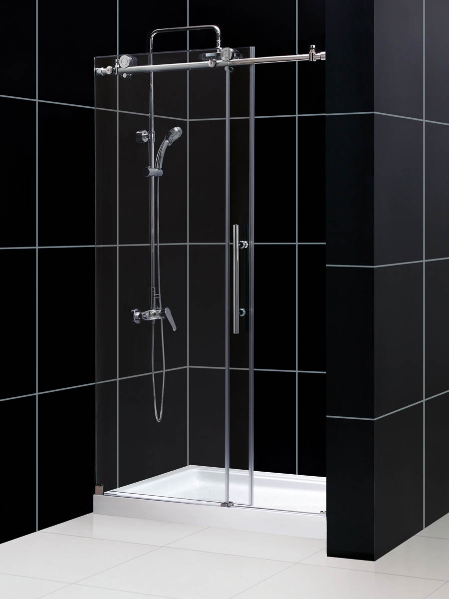Zurich Deluxe Sliding Shower Door - shower base not included Zurich Deluxe Sliding Shower Door - shower base not included