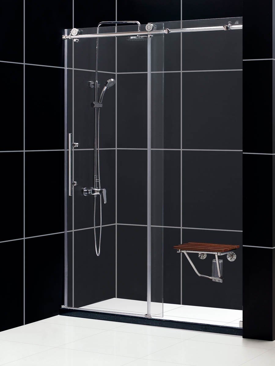 Zurich Deluxe Sliding Shower Door - shower base not included Zurich Deluxe Sliding Shower Door - shower base not included