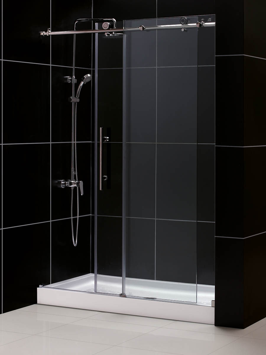 Zurich Deluxe Sliding Shower Door - shower base not included Zurich Deluxe Sliding Shower Door - shower base not included