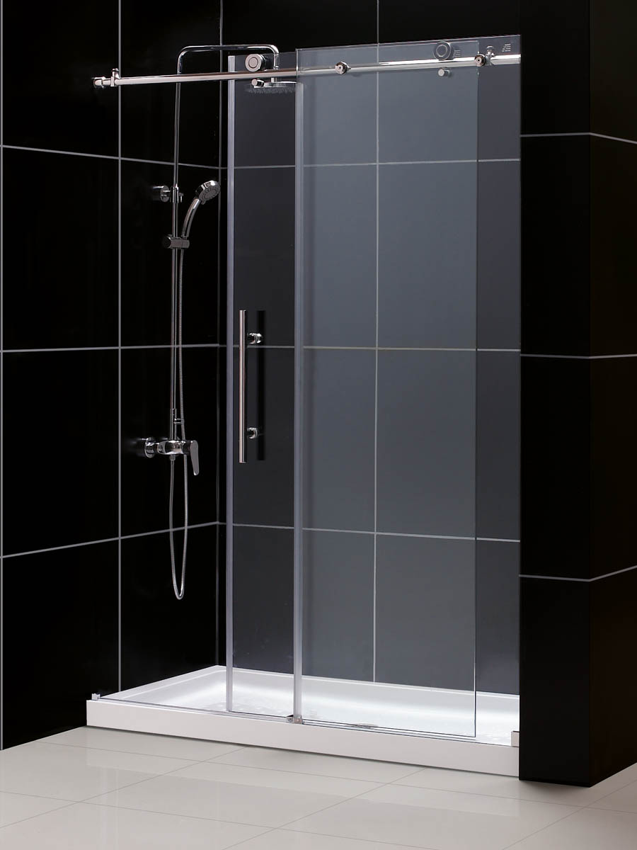 Zurich Deluxe Sliding Shower Door - shower base not included Zurich Deluxe Sliding Shower Door - shower base not included