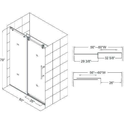 Dimensions for 60" Door Dimensions for 60" Door
