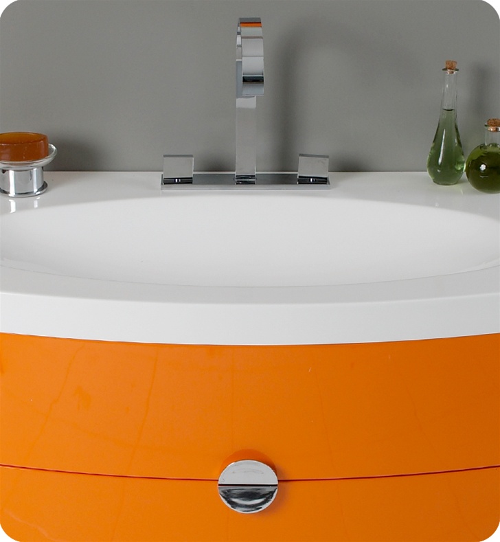 Energia White Modern Bathroom Vanity 36" energia single bath vanity - orange - bathgems Energia White Modern Bathroom Vanity 36" energia single bath vanity - orange - bathgems
