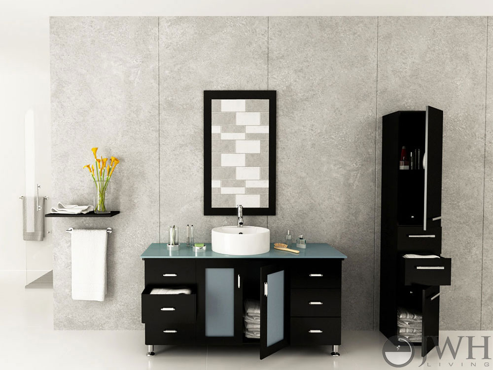 47 Grand Lune Green Gl Top Vanity Espresso Bathgems Gl Top Vanity Espresso