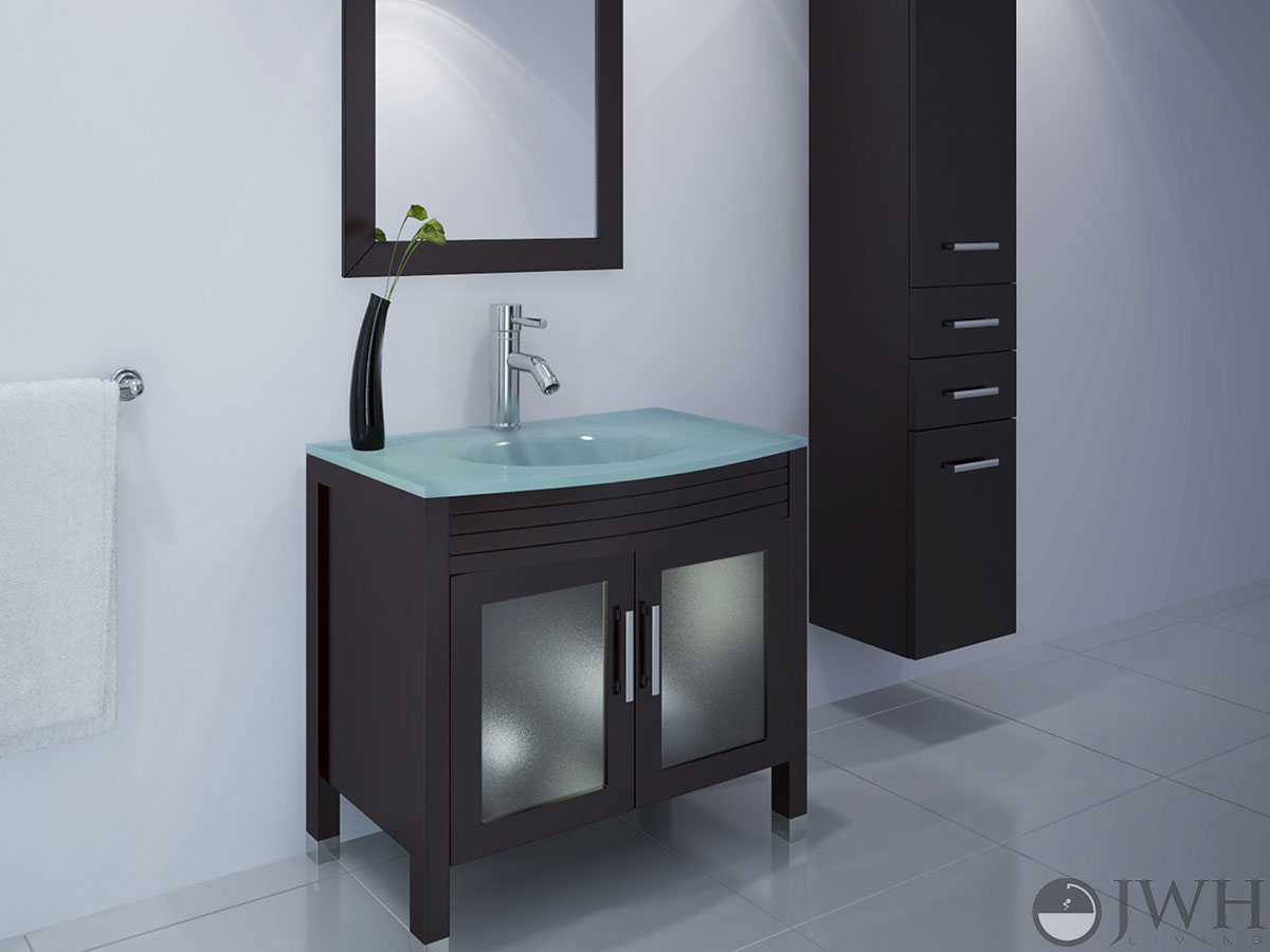 Glass Bathroom Vanity Tops