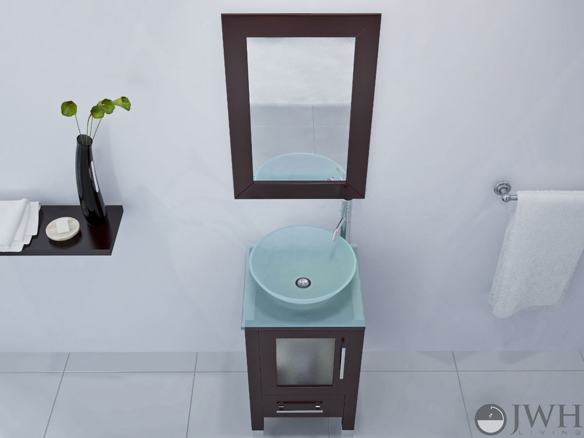 1775 Soft Focus Small Bathroom Vanity Glass Bathgemscom