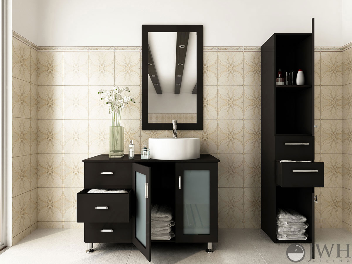 39 Lune Single Bathroom Vanity Espresso Bathgems Com 39 Lune Single Vessel Sink Vanity Espresso
