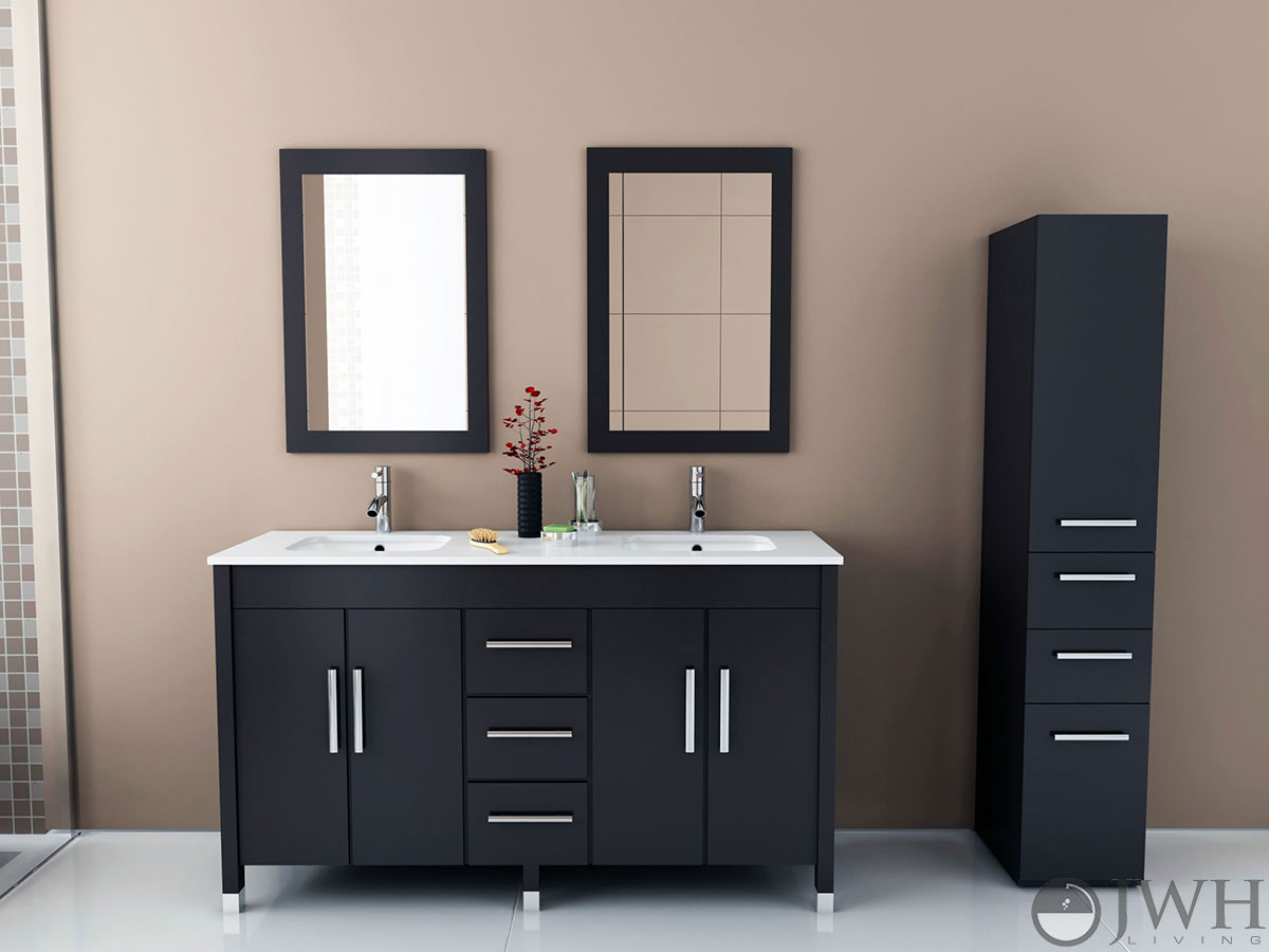 59 Sirius Double Under Mount Sink Vanity Espresso